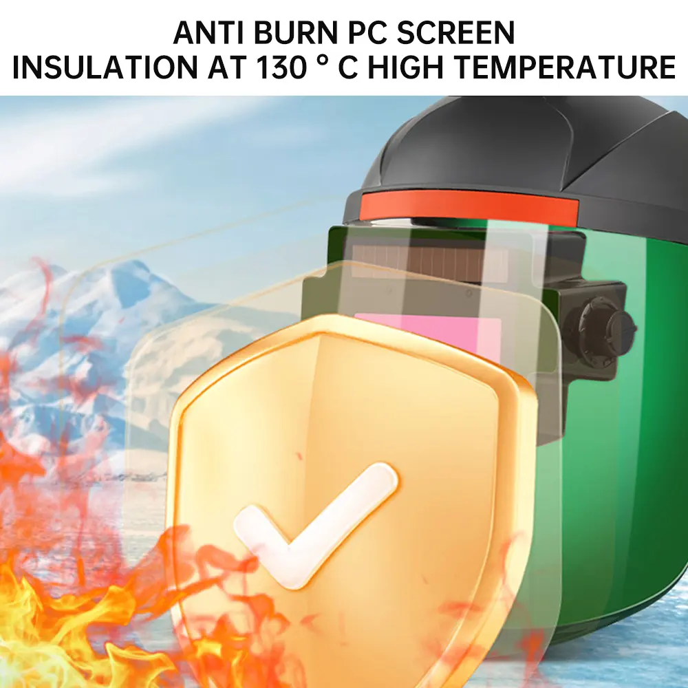 Automatic Dimming Welding Helmet Mask Welder Specific Helmets Soldering Protection Masks Anti Impact Splash True Color Dimming