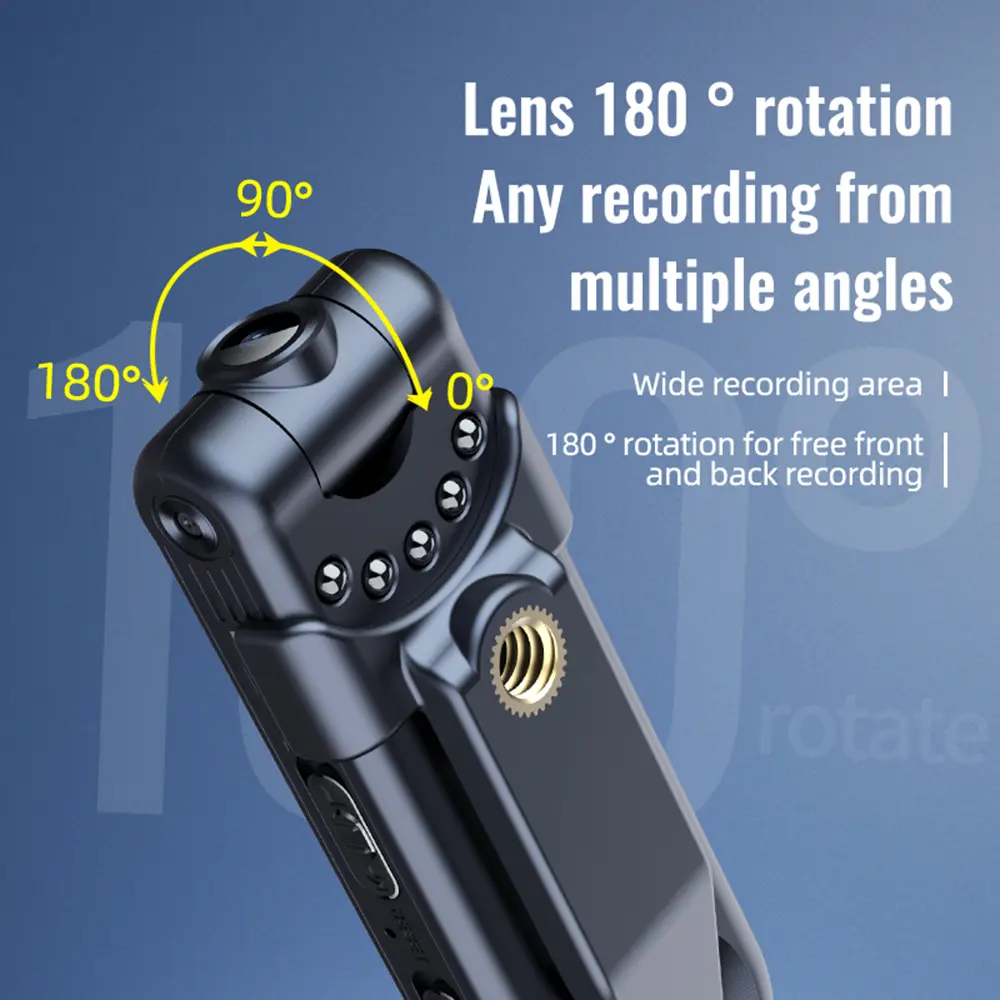 HD 1080P Mini Digital Camera Portable Infrared Night Vision Camcorder Body Cam Outdoor Sports DV Video Recorder Worn Police Cam