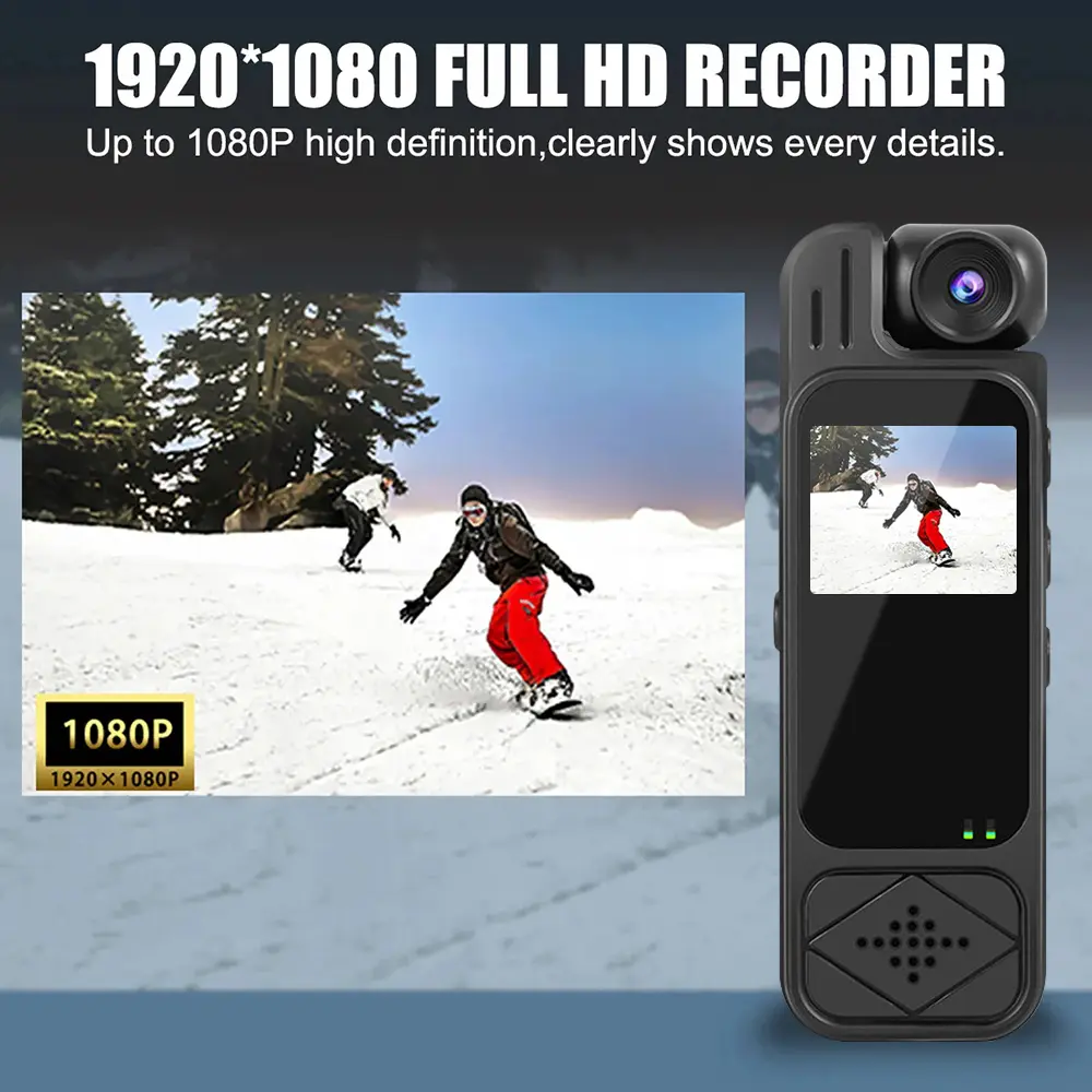 HD 1080P Mini Camera Portable Digital Video Recorder Worn Police Small Body Cam Infrared Night Vision Sports DV Camcorders