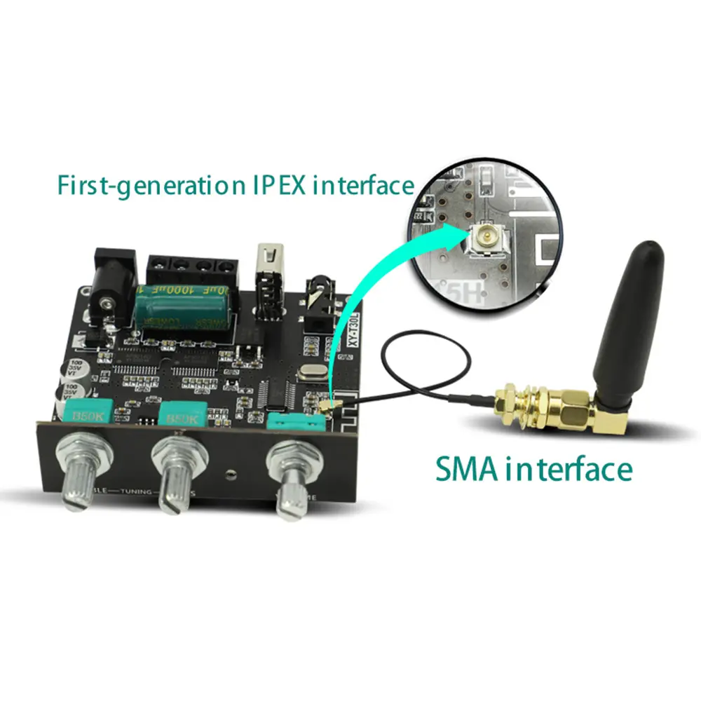 XY-T30L Bluetooth 5.1 Digital Power Amplifier Board Module 2.0 Stereo Dual Channel 30W*2 with High Bass Adjustments APP Control