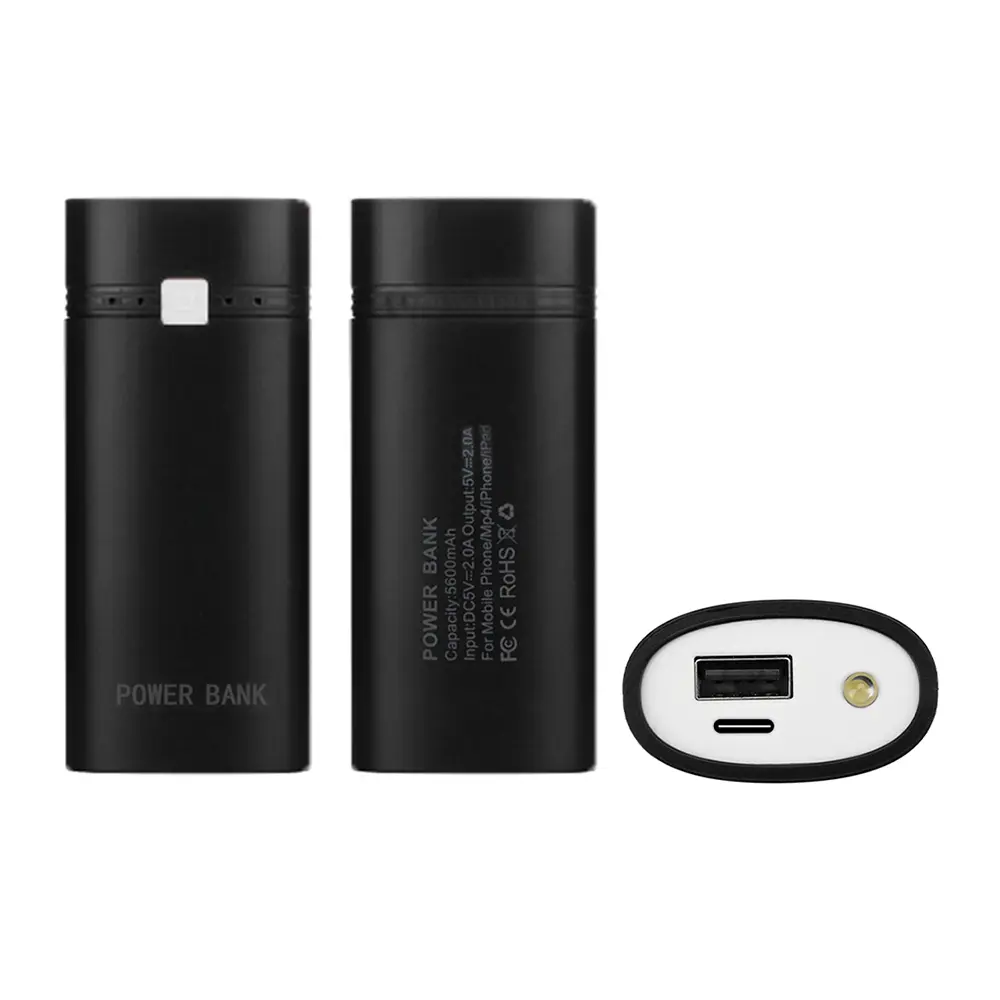 2*18650 Battery Case Power Bank Shell Without Battery Type-C Mobile Power Supply Battery Storage Box Batteries Housing Holder