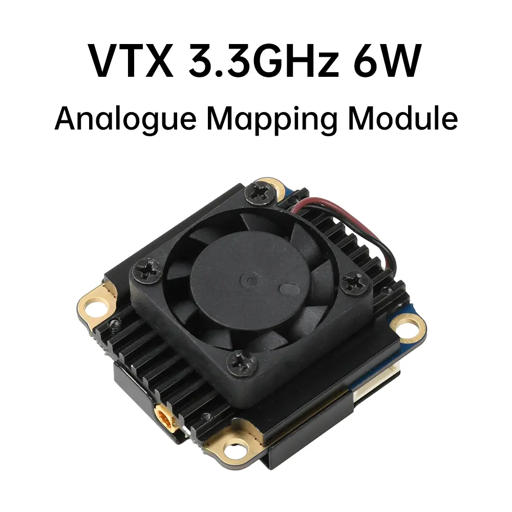 3.3GHz 4W 6W VTX/VRX Analog Image Transmission Module Wireless Audio Video Transmitter Receiver 16CH For FPV Racing Drone