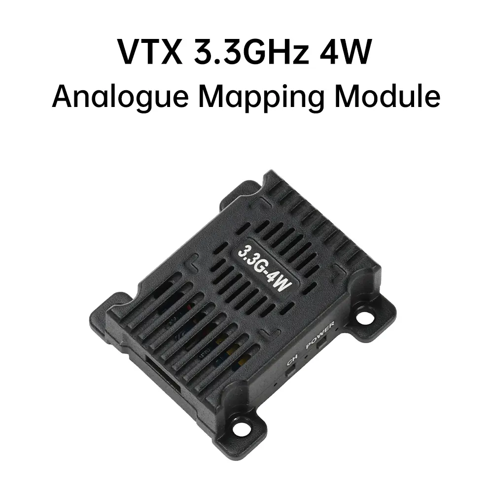 3.3GHz 4W 6W VTX/VRX Analog Image Transmission Module Wireless Audio Video Transmitter Receiver 16CH For FPV Racing Drone