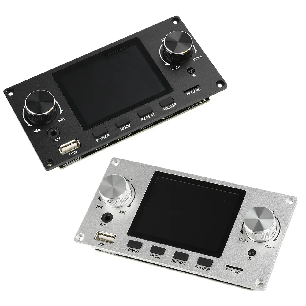 Bluetooth MP3 Decoder Board 2.8-inch TFT Color Screen Lossless Audio Decoding Module DIY MP3 Player Car FM Radio Module TF USB