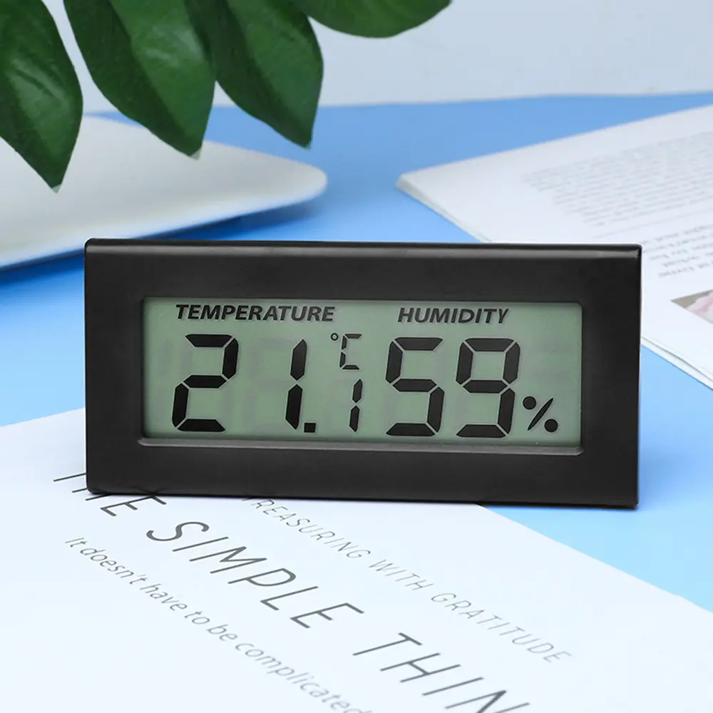 Mini Digital Thermometer Hygrometer Indoor LCD Embedded Temperature And Humidity Meter Temperature Sensor Humidity Meter Gauge