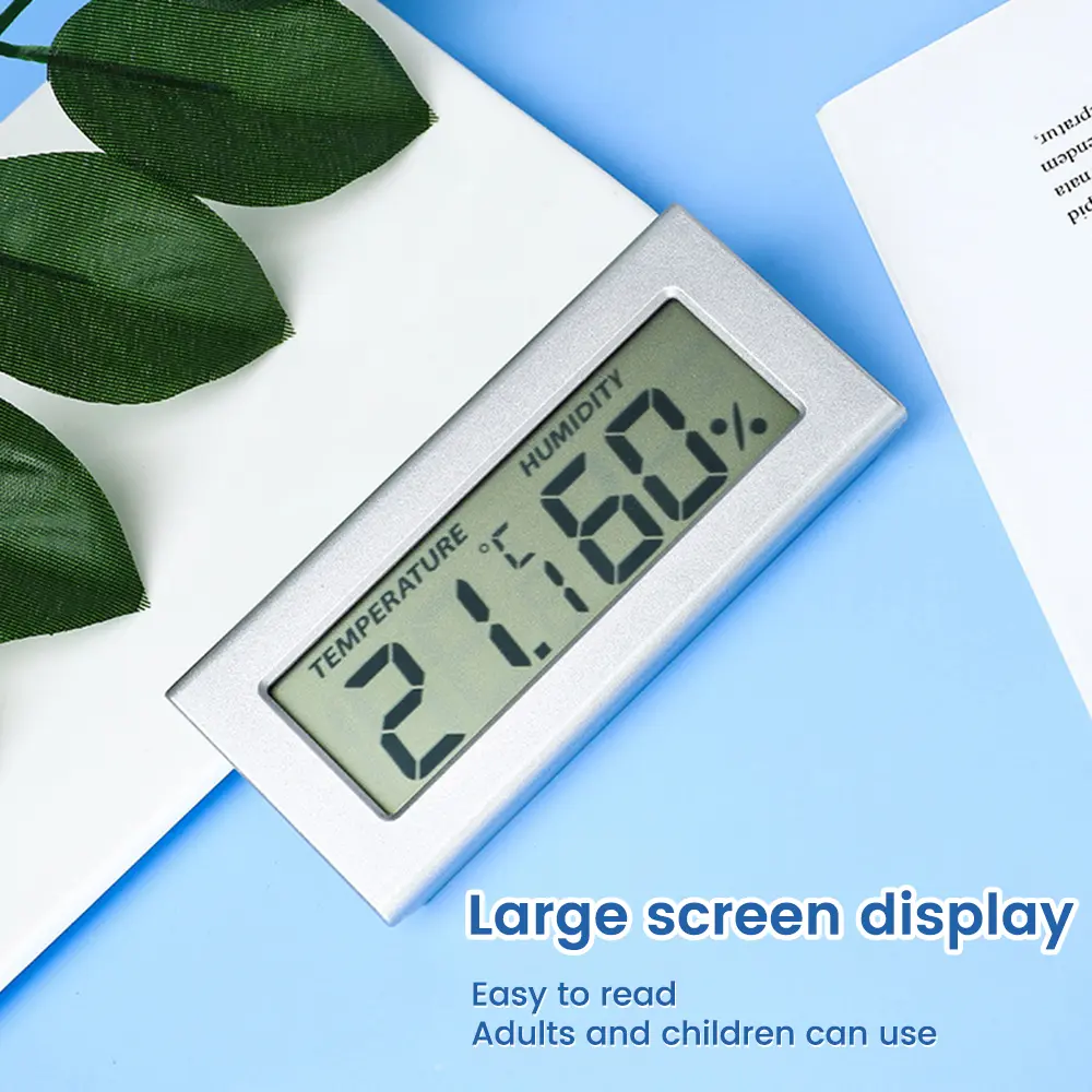 Mini Digital Thermometer Hygrometer Indoor LCD Embedded Temperature And Humidity Meter Temperature Sensor Humidity Meter Gauge