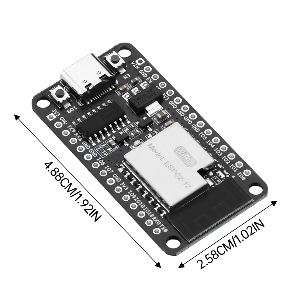 ESPC2-12 ESP8684 2M ESP32-C2 DevKit Development Board CH340 WIFI Bluetooth Module Type-C RISC-V 32-bit Single Core Processor