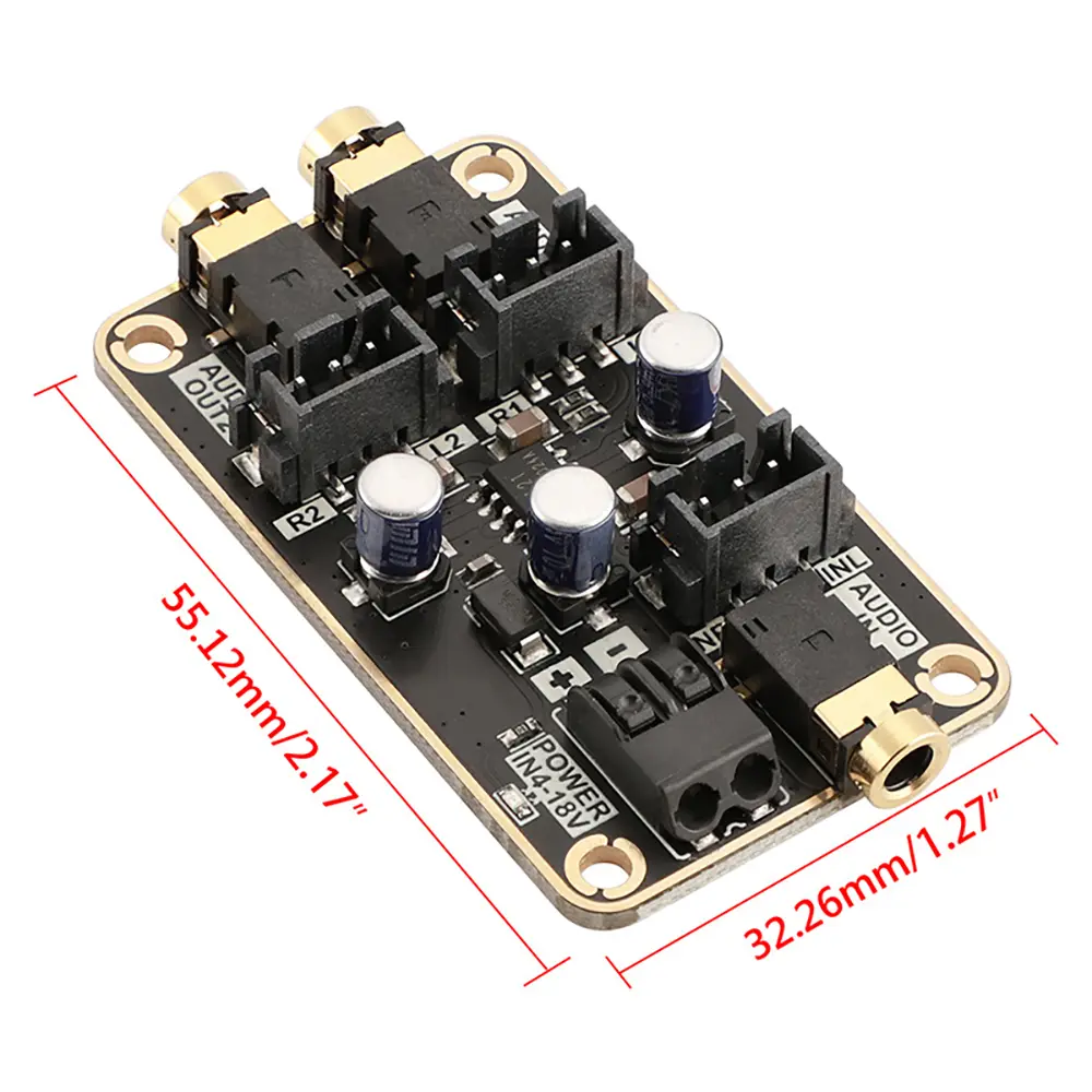 Audio Isolation Noise Reduction Module Sound SP Common Ground Amplifier Board Car Audio DS Power Amplifier Noise Cancellation