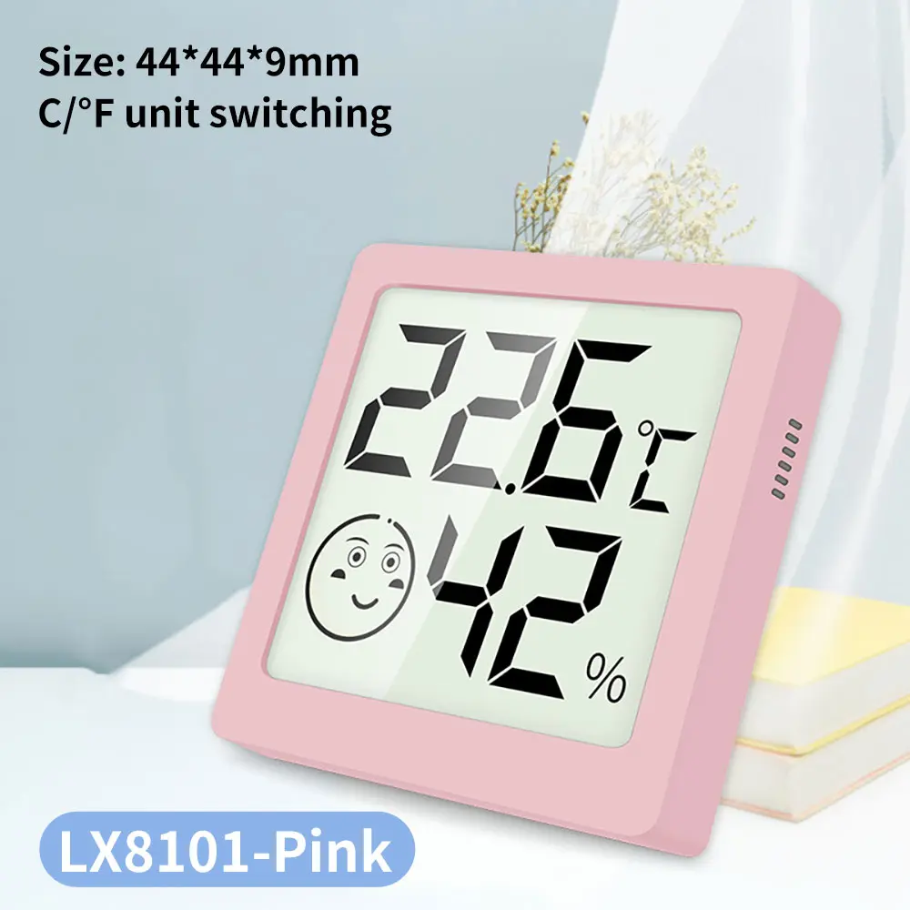 LX8101 LCD Digital Weather Station Electronic Thermometer Hygrometer Indoor Outdoor Temperature Humidity Tester Meter Smart Life