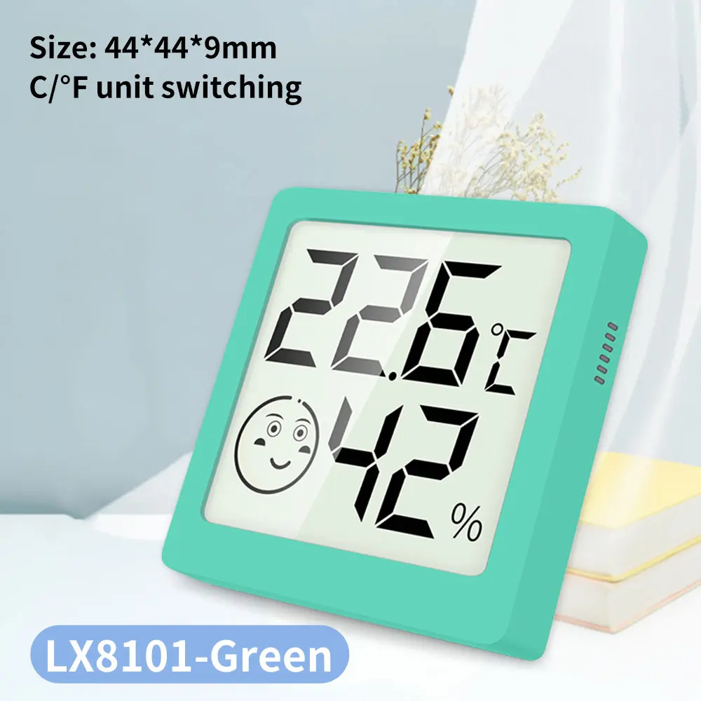LX8101 LCD Digital Weather Station Electronic Thermometer Hygrometer Indoor Outdoor Temperature Humidity Tester Meter Smart Life