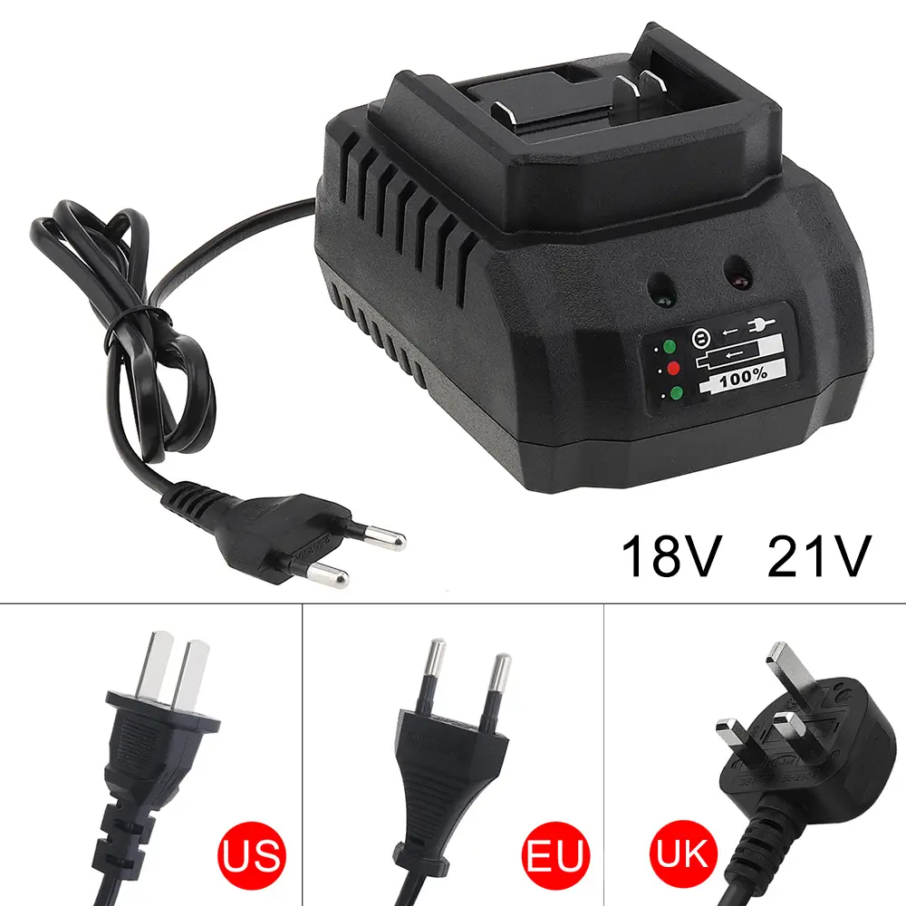 Battery Charger Replacement For Makita 18V 21V Li-Ion BL1415 BL1815 BL1830 BL1850 Electric Drill Grinder Portable EU/US/UK/AU