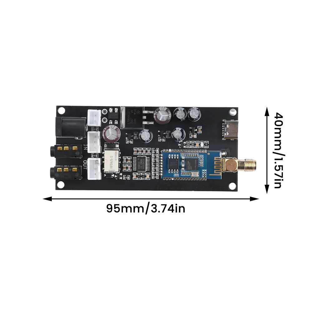 Bluetooth 5.1 Lossless Decoding Board QCC3034 PCM5102A DAC Module Audio Sound Decoders Module Support For APTX APTX-HD SBC AAC