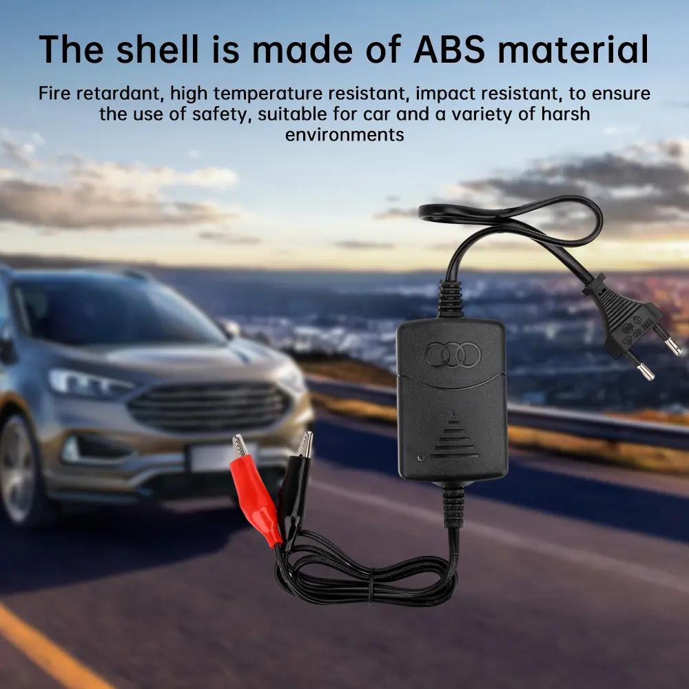 12V Car Battery Charger Lead-acid Battery Charger For Electric Vehicle Car Truck Motorcycle Eu Us Plug AC100-240V 50/60Hz
