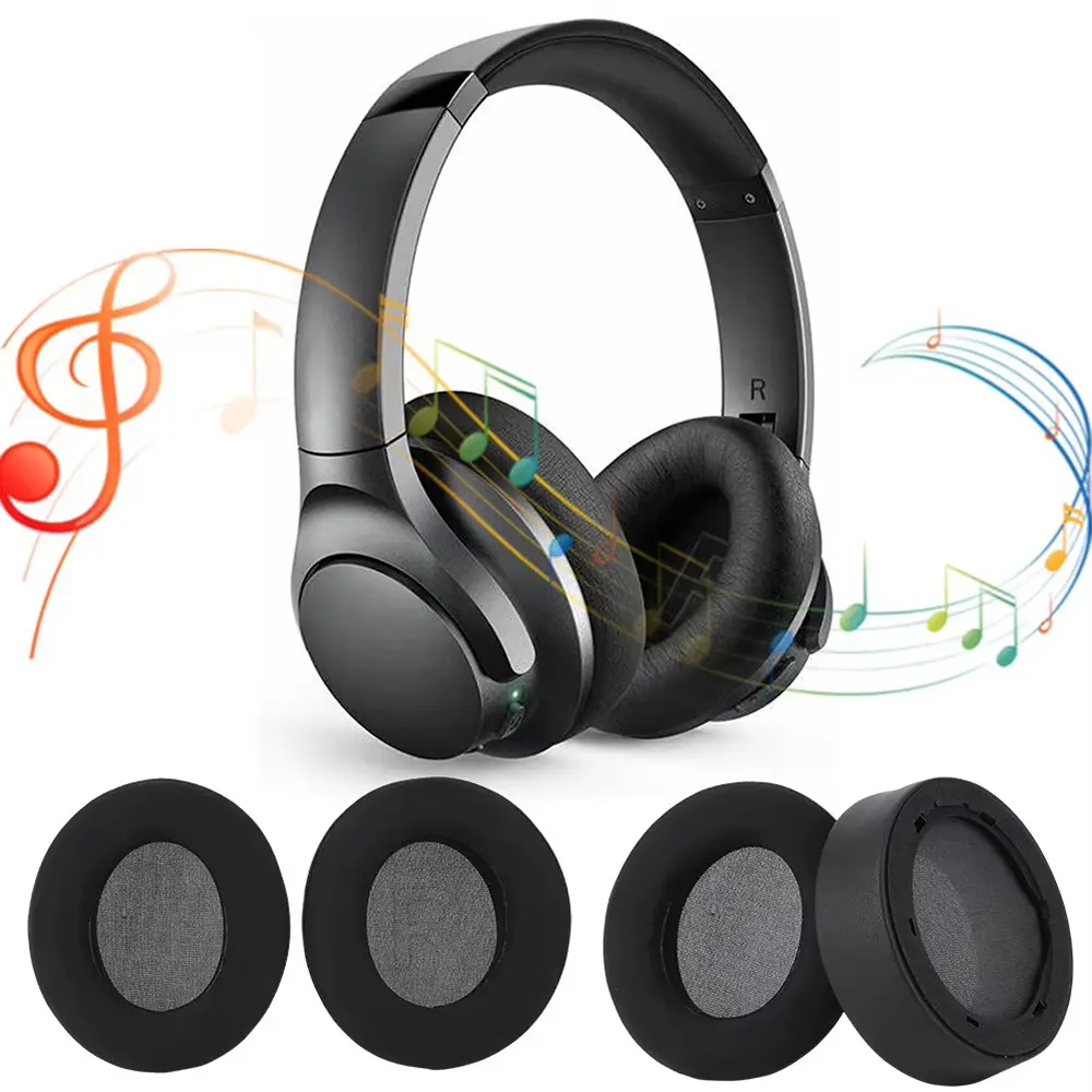 Replacement Earpads Cushions For Anker Q10 Q20 Q30 Q35 Original Buckle Earmuffs Memory Foam Ear Pads Repair Parts Headphone