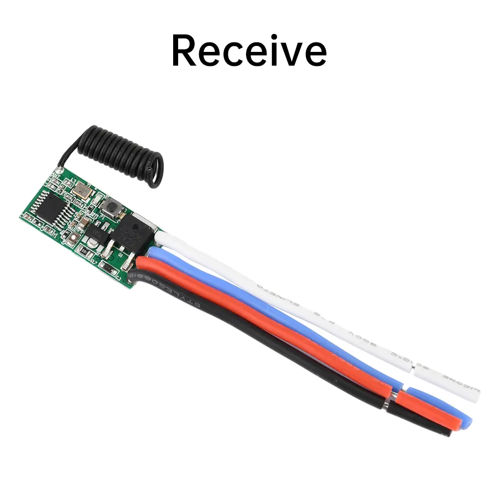 433MHZ Universal RF Module Wireless Transmitting Receiving Module DC 3.6V-24V Remote Control Switch Relay Receiver Transmitter