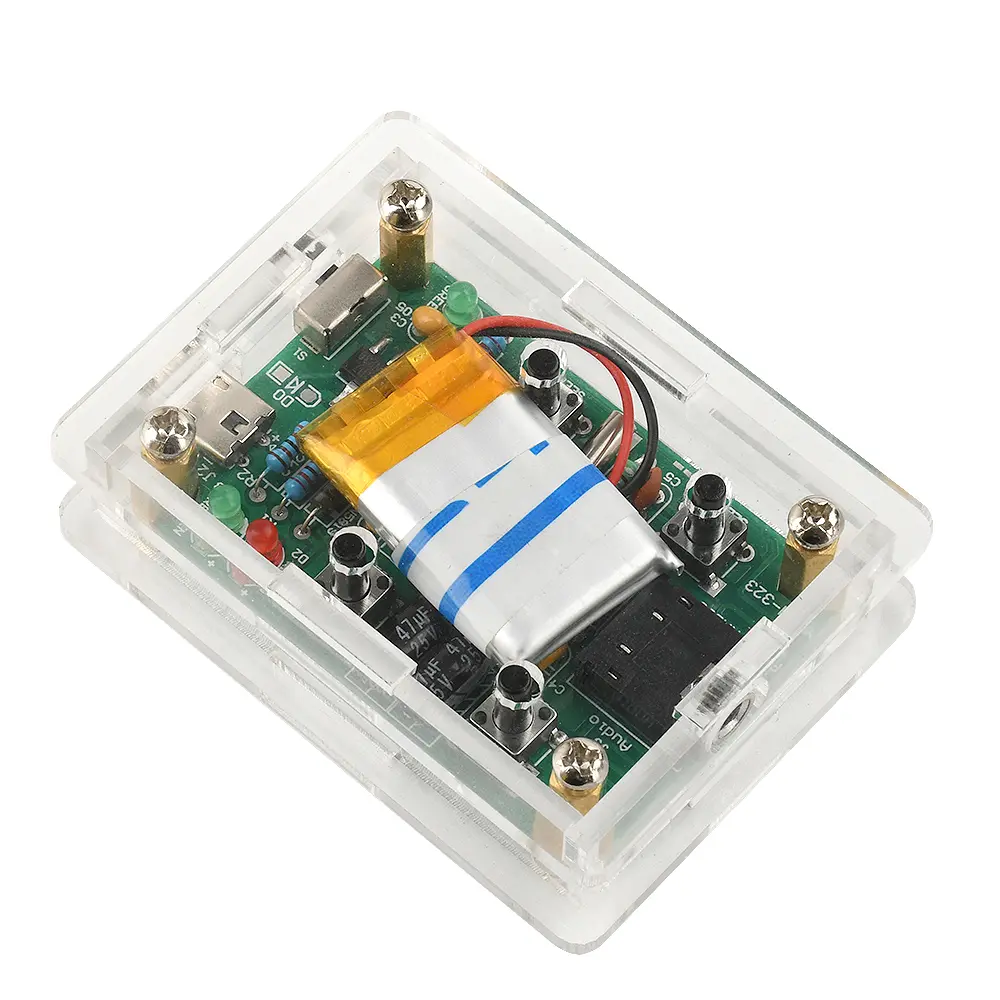 DIY FM Radio Electronic Kit Module 76-108MHz Wireless Receiver Chargeable Soldering Project Practice Kit GS1299 DC 5V Micro USB