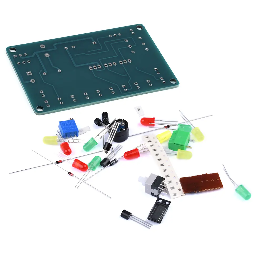 DIY CD4060 SMD Music Lantern Circuit Welding Kit LED Color Light Circuit Soldering Dream Light Module DC 4.5-5V Experiment Learn