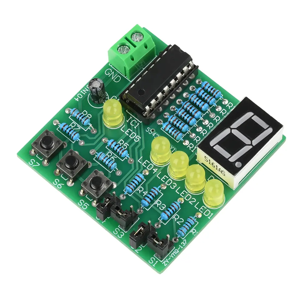 DIY Decoder Decoding Display Electronic Manufacturing Set Training and Teaching Kit DIY Welding Matching Skills Simulation