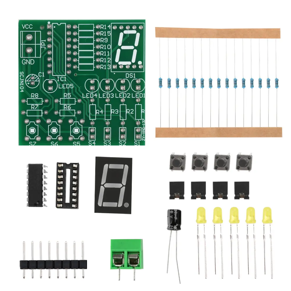 DIY Decoder Decoding Display Electronic Manufacturing Set Training and Teaching Kit DIY Welding Matching Skills Simulation