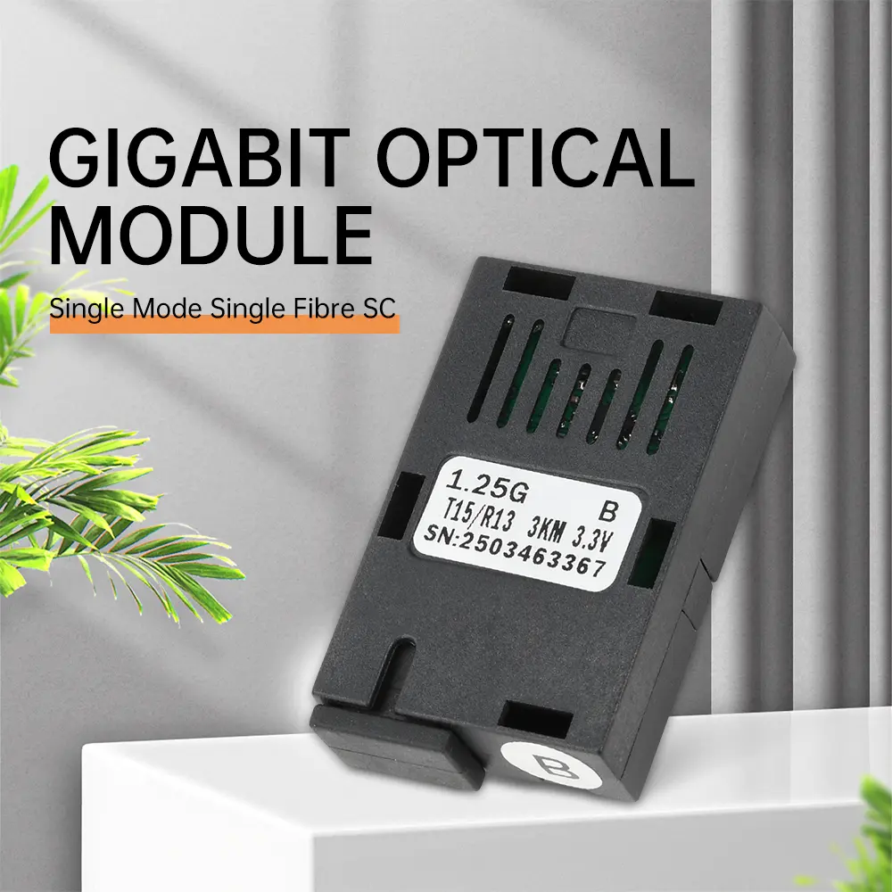 1.25G 1*9 Fiber Optical Module 1000M Gigabit SC Single-Mode 1310/1550nm 3/20KM Send & Receive 1310nm 1550nm Transceiver