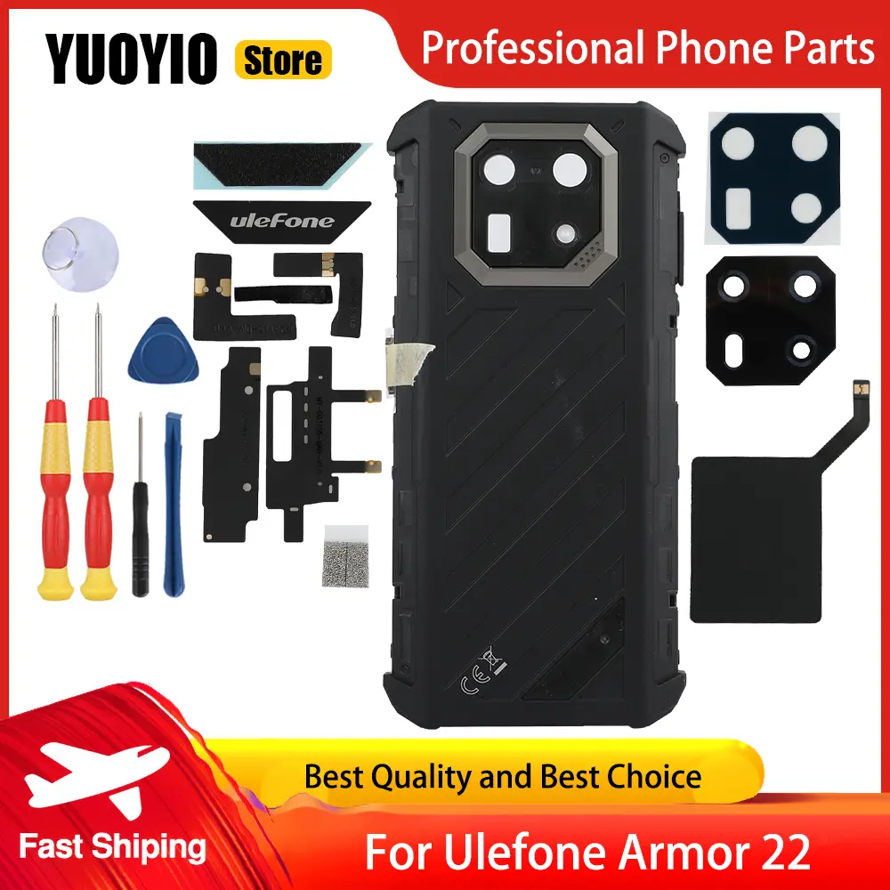 YUOYIO 100% New Protective Battery Case Back Cover For Ulefone Armor 22 Cellphone Battery Cover Back Housing