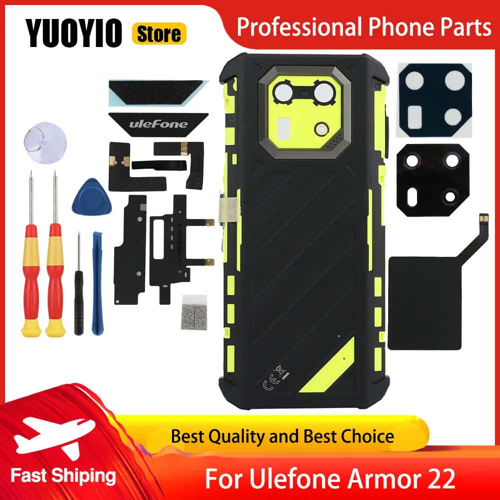 YUOYIO 100% New Protective Battery Case Back Cover For Ulefone Armor 22 Cellphone Battery Cover Back Housing