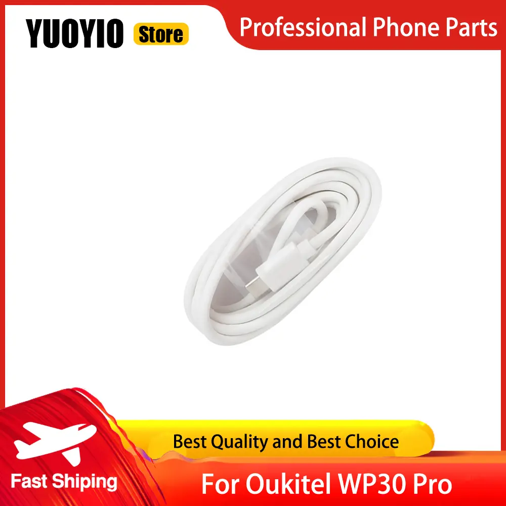 Charger 100% Original New For Oukitel WP30 Pro Phone Official Quick Charging Adapter + USB Cable Data Line