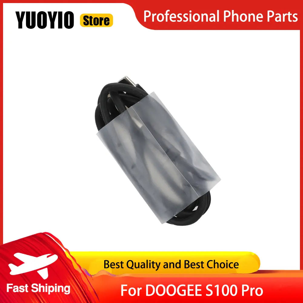 Charger 100% Original New For DOOGEE S100 Pro Official Quick Charging Adapter + USB Cable Data Line Phone
