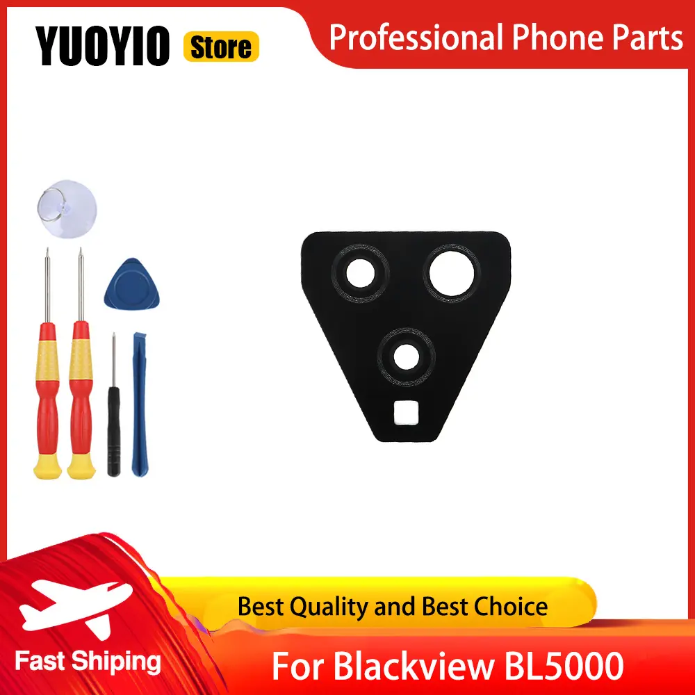 Battery Case Protective Battery Case Back Cover+Glass Lens For Blackview BL5000 Smart Phone 3M Adhesive Replacement Parts