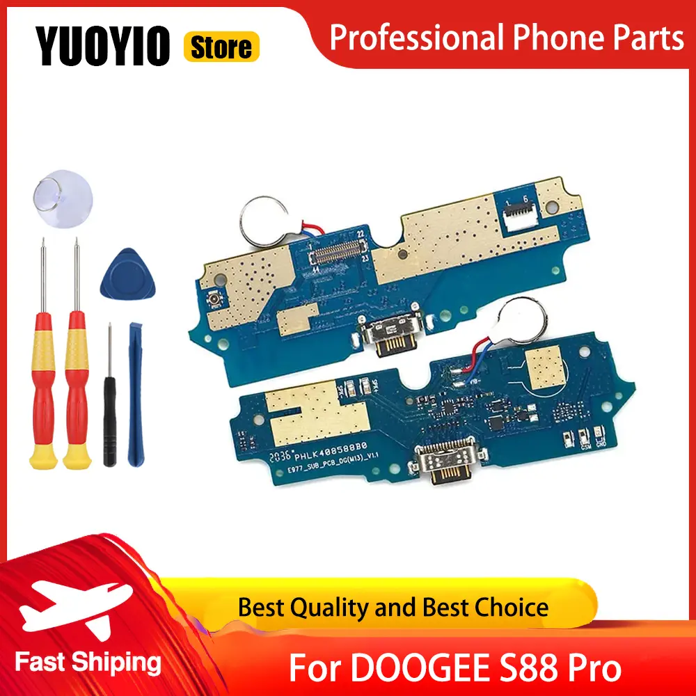 Charging Board For DOOGEE N30 S88 Pro V30 Pro R10 S Punk S35 Pro USB Port Board Micphone Repair Accessories PartsFree Tool