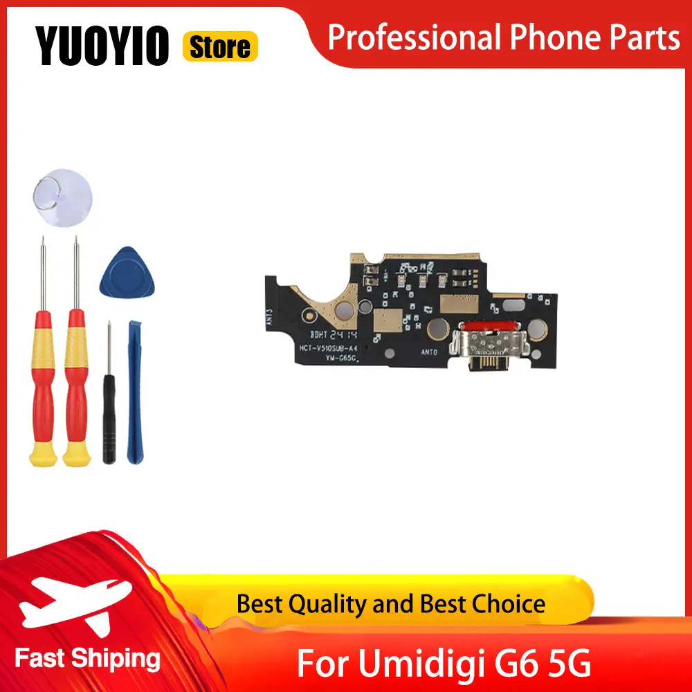USB Board For UMIDIGI G6 5G G9A G9C G9T G9 5G G100A Flex Cables Charging Module USB Port Perfect Replacement Parts Free Tools