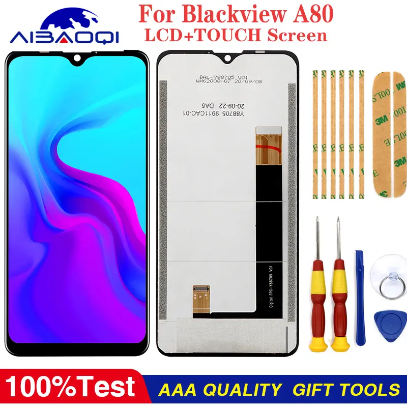 For Blackview A80 A80 Pro A80 Plus Touch Screen LCD Display Compatible with Digitizer Assembly With Frame Replacement