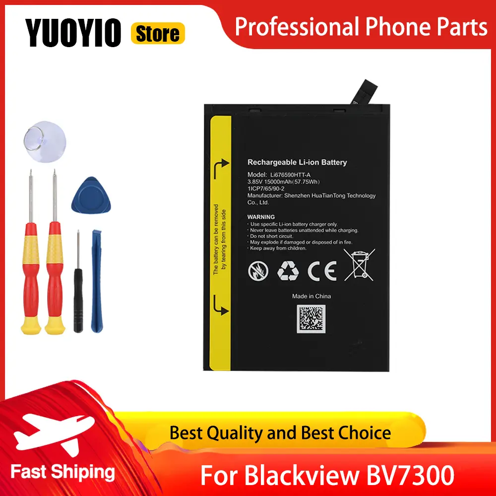 Original For Blackview BV9300 Pro BV8800 N6000 A95 BV6200 Pro BV6200 Plus BV7300 BV8200 Battery High Capacity Replace accessorie