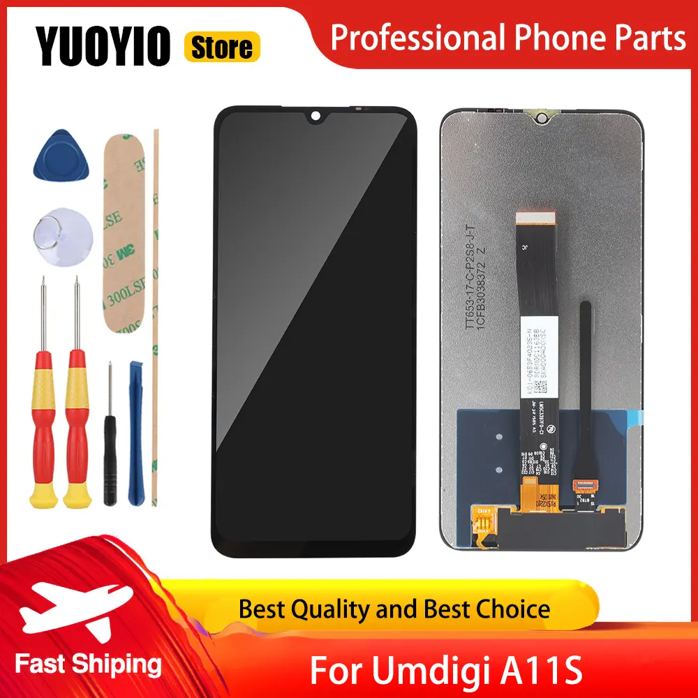 6.53"Original UMIDIGI A11S LCD Display and Touch Screen Digitizer Assembly Replacement For UMIDIGI A11S Display lcd +Tools