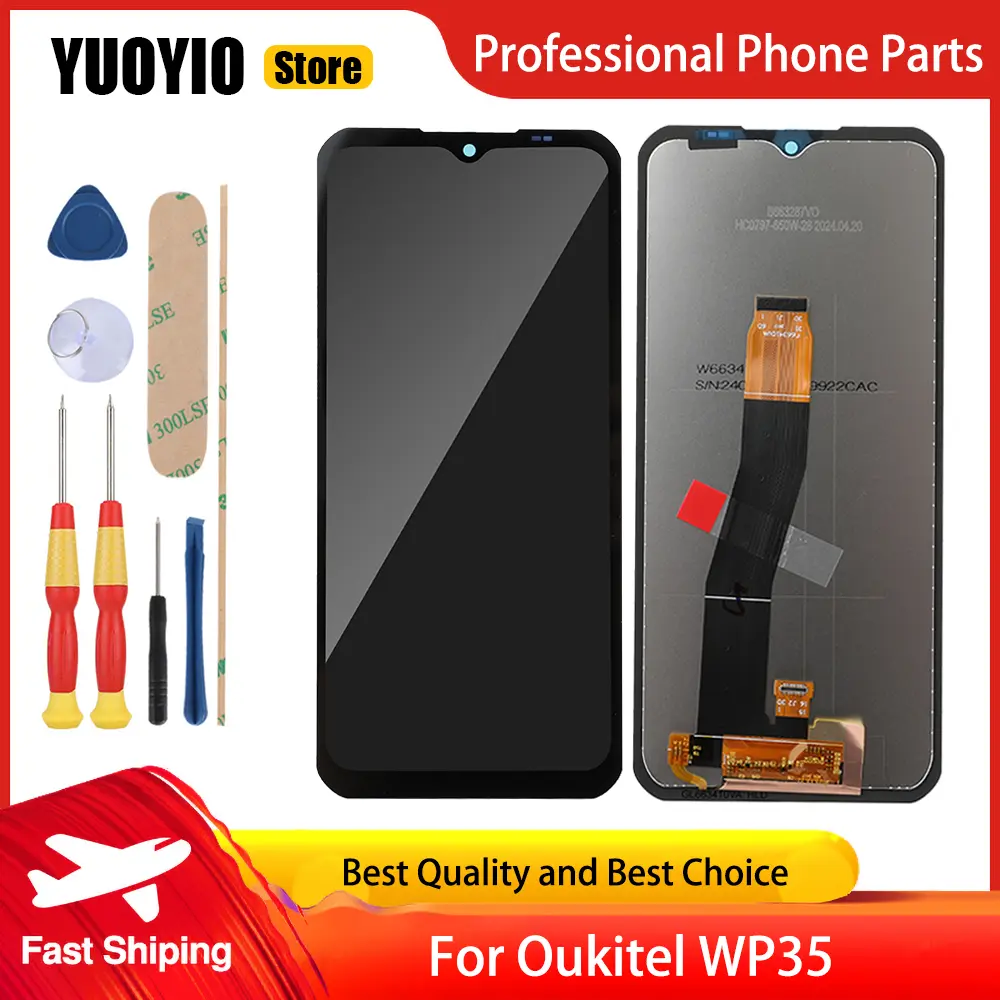 LCD Display For Oukitel WP35 WP35 Pro WP39 Pro WP50 WP52 WP55 Pro Touch Screen Digitizer Assembly Replacement+ Disassemble Tools