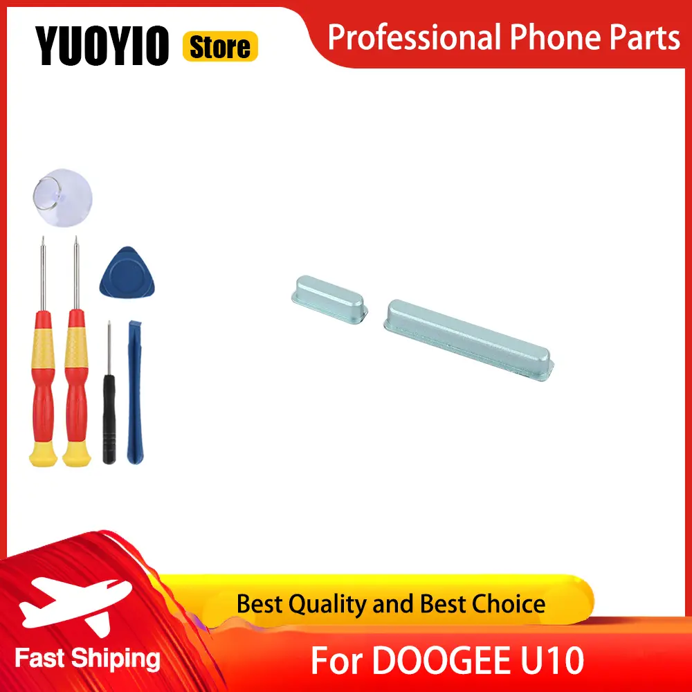 Power on/off+ Volume Button Key up/down Button Button Key For DOOGEE U10 Phone Perfect Replacement Parts Free Tools