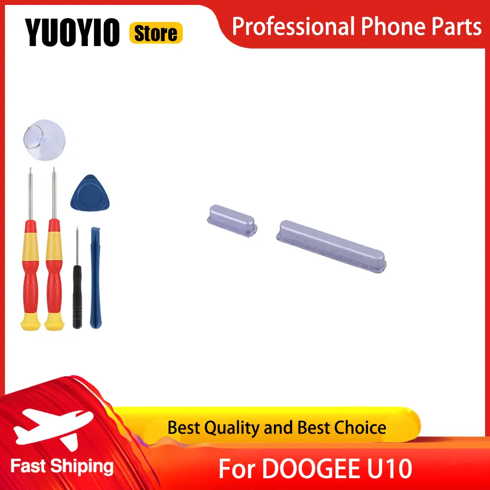 Power on/off+ Volume Button Key up/down Button Button Key For DOOGEE U10 Phone Perfect Replacement Parts Free Tools