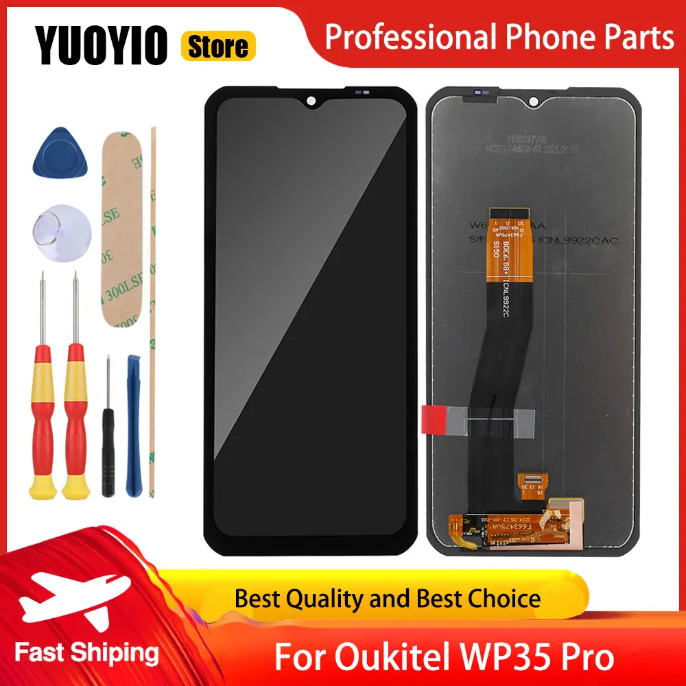 LCD Display For Oukitel WP35 WP35 Pro WP39 Pro WP50 WP52 WP55 Pro Touch Screen Digitizer Assembly Replacement+ Disassemble Tools