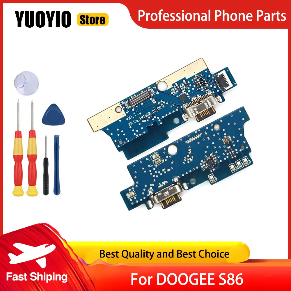Original Charging Board For DOOGEE S200 Plus S200X S86 S Cyber S98 S99 X98 Pro USB Port Board Repair Accessories Parts Free Tool