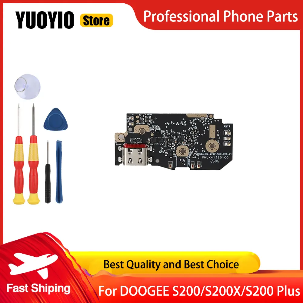 Original Charging Board For DOOGEE S200 Plus S200X S86 S Cyber S98 S99 X98 Pro USB Port Board Repair Accessories Parts Free Tool