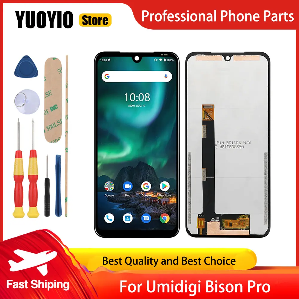 New Original 6.3 Inch Touch Screen 2340X1080 LCD Display For Umidigi Bison Bison GT Umidigi Bison Pro BISON X10 Pro Phone