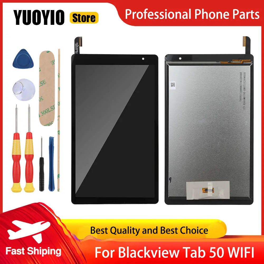 New Original Blackview Tab 50 WIFI LCD Display Touch Screen Digitizer With Frame Assembly Replacement  Display lcd +Tools