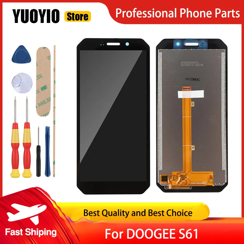 Original Digitizer Touch For DOOGEE S51 S61 S61 Pro Cellphone Screen LCD Display Module Repair Replacement Part Free Tools