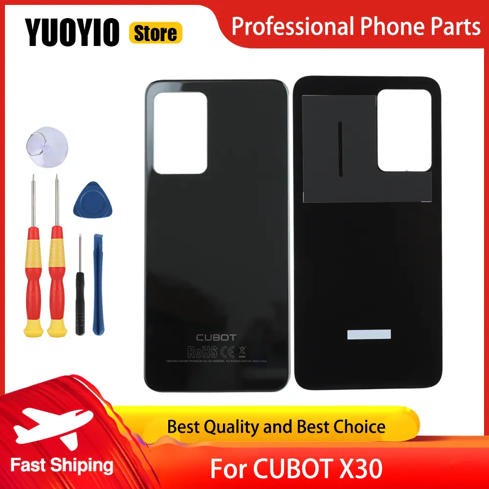 Protective Battery Case Back Cover Adhesive With Camera Glass For CUBOT X30 Phone Perfect Replacement Parts Free Tools
