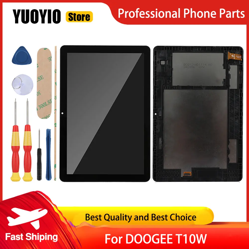 Original Touch Screen For DOOGEE T10W T10 Pro T10E T10S T10 Plus Tablet PC LCD Display Replacement Digitizer Disassemble Tool