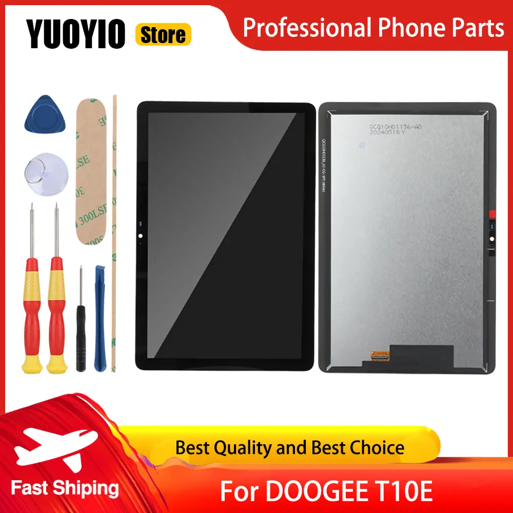 Original Touch Screen For DOOGEE T10W T10 Pro T10E T10S T10 Plus Tablet PC LCD Display Replacement Digitizer Disassemble Tool