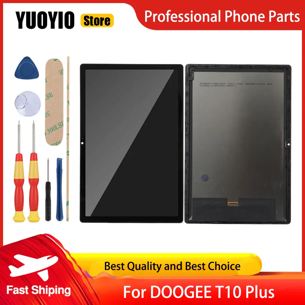 Original Touch Screen For DOOGEE T10W T10 Pro T10E T10S T10 Plus Tablet PC LCD Display Replacement Digitizer Disassemble Tool