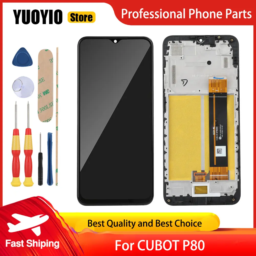 YUOYIO Brand New Original For CUBOT P80 LCD Display Touch Screen Assembly Free Tools