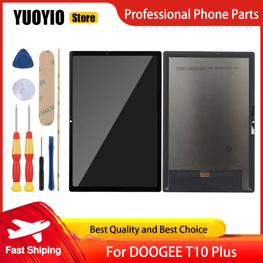 Original Touch Screen For DOOGEE T10W T10 Pro T10E T10S T10 Plus Tablet PC LCD Display Replacement Digitizer Disassemble Tool