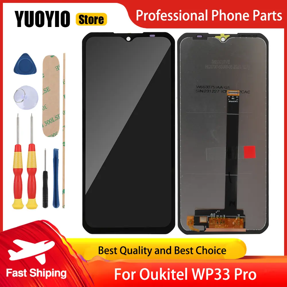 100% New Display Touch For Oukitel WP30 Pro WP33 Pro WP38 WP39 WP35S LCD Screen Digitizer Assembly Replacement Free Tools